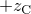 %preamble{\usepackage{amsmath}} $+z_\text{C}$